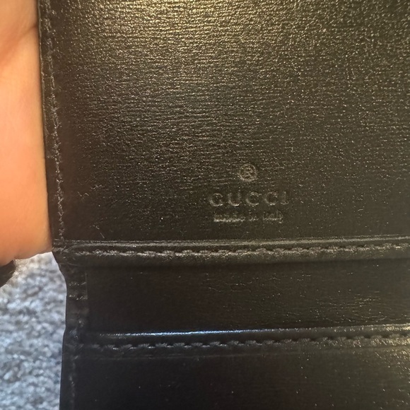 GUCCI Horsebit 1955 Shoulder Wallet Black 658617 Leather - Picture 4 of 8